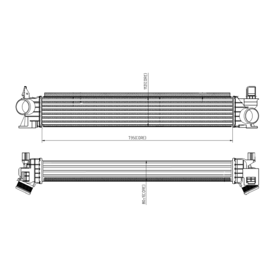 309033 - Intercooler, charger 