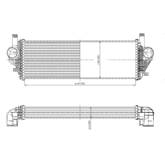 309074 - Intercooler, charger 