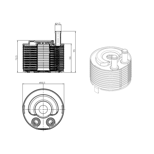 31819 - Õliradiaator, mootoriõli 