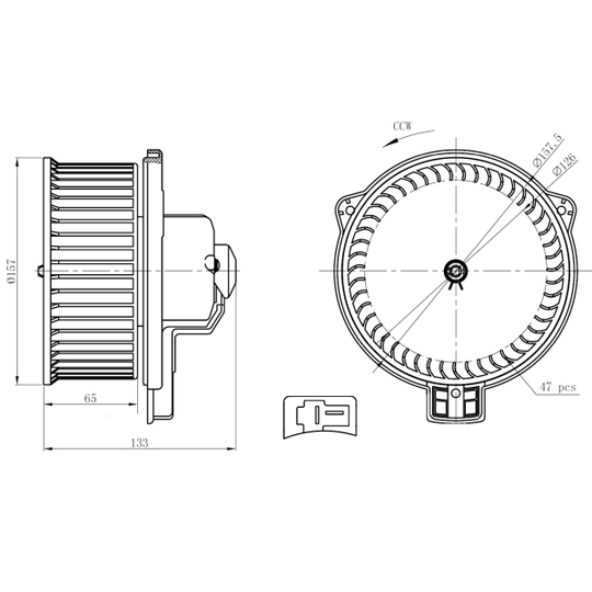 34291 - Interior Blower 