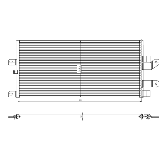 350389 - Condenser, air conditioning 