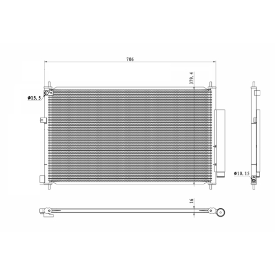 350419 - Condenser, air conditioning 