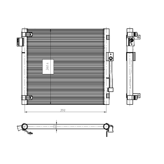 350447 - Kondensor, klimatanläggning 