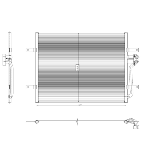 350444 - Condenser, air conditioning 