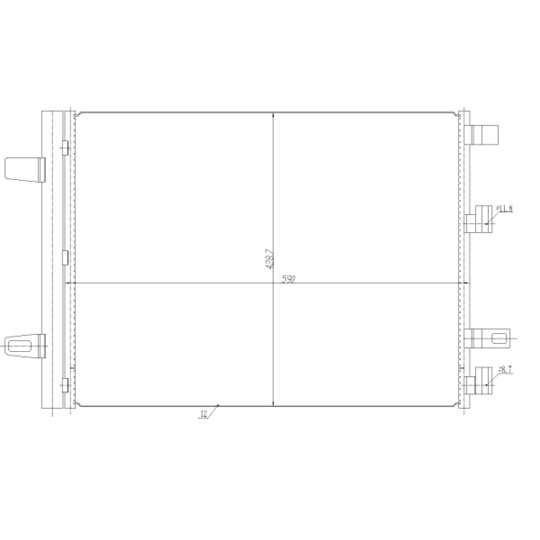 350465 - Condenser, air conditioning 