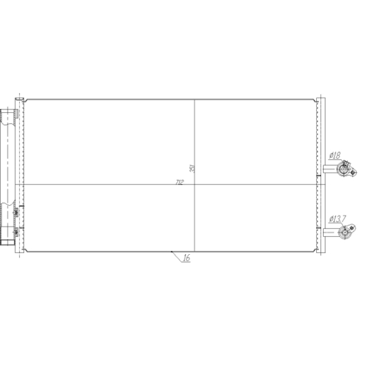 350470 - Condenser, air conditioning 