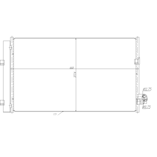 350476 - Kondensor, klimatanläggning 