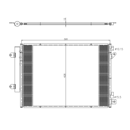 350472 - Condenser, air conditioning 