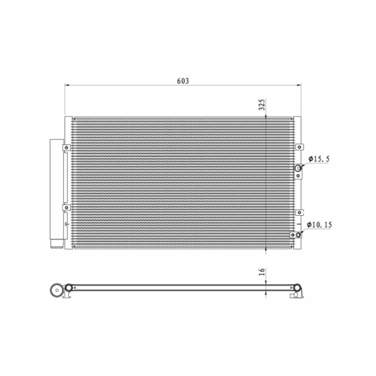 350487 - Condenser, air conditioning 