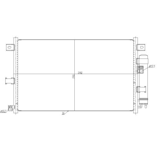 350481 - Condenser, air conditioning 