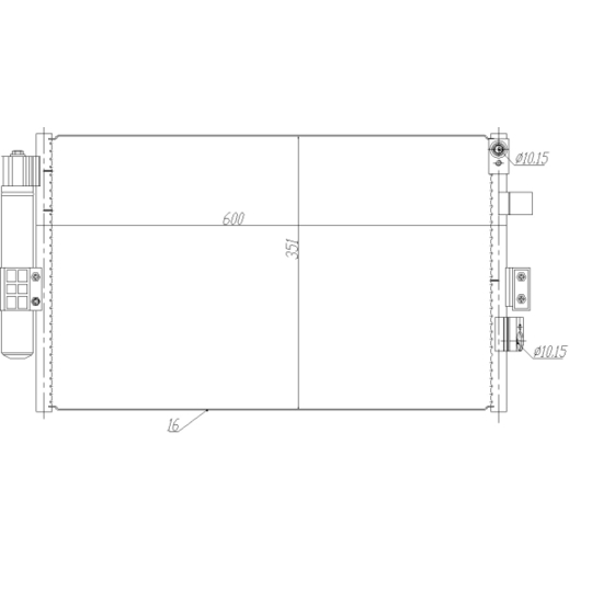 350464 - Condenser, air conditioning 