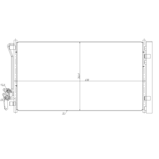 350479 - Condenser, air conditioning 