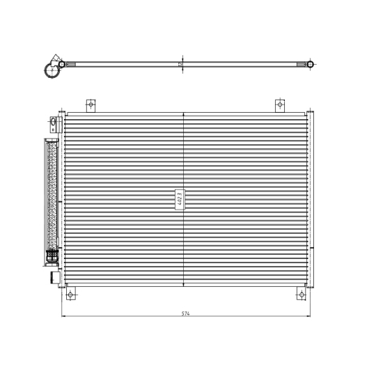 350461 - Condenser, air conditioning 