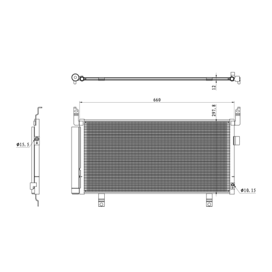 350468 - Condenser, air conditioning 