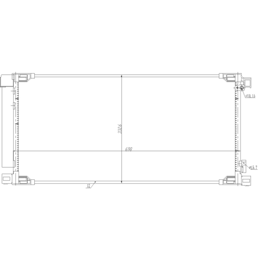 350498 - Condenser, air conditioning 