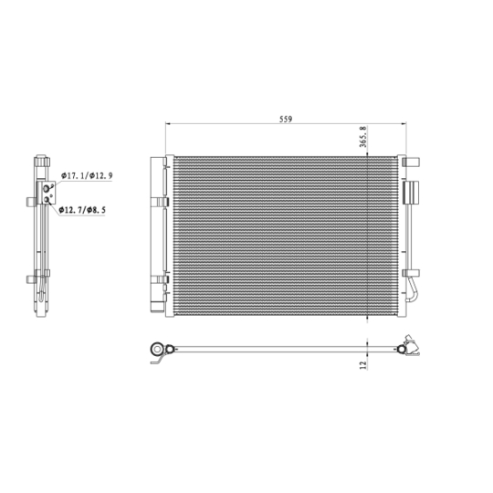 350496 - Condenser, air conditioning 