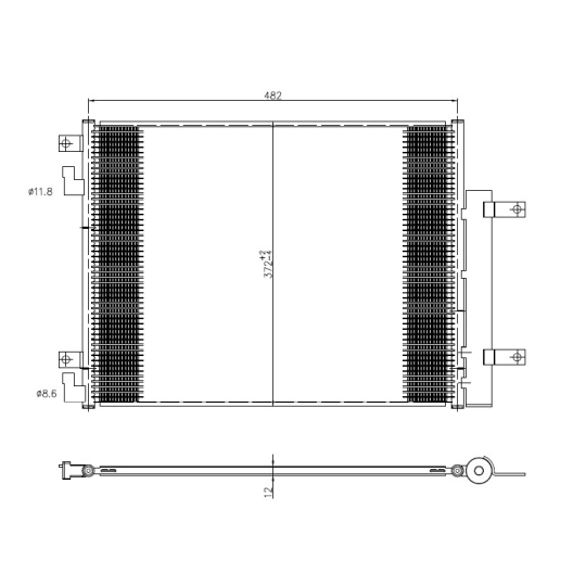 350506 - Kondensor, klimatanläggning 