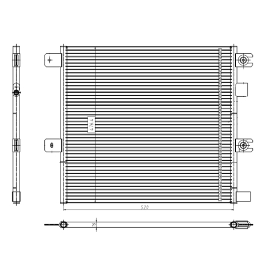 350504 - Condenser, air conditioning 