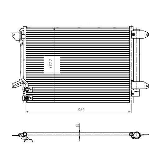 350507 - Kondensor, klimatanläggning 