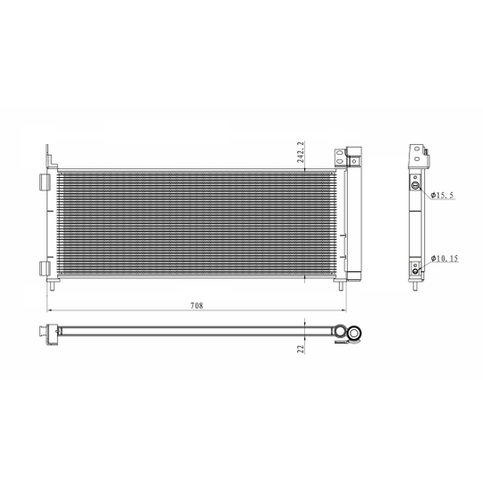 350495 - Condenser, air conditioning 