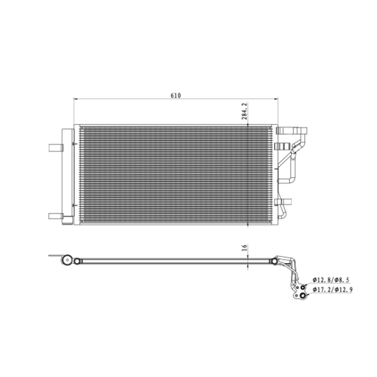 350491 - Condenser, air conditioning 