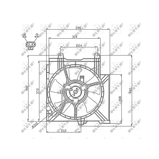 47742 - Ventilaator, mootorijahutus 