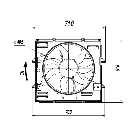 47921 - Fan, radiator 