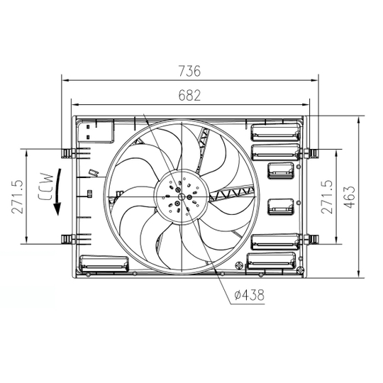 47916 - Fan, radiator 