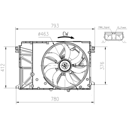 47932 - Fan, radiator 