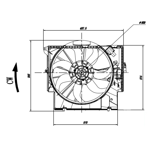 47923 - Ventilaator, mootorijahutus 