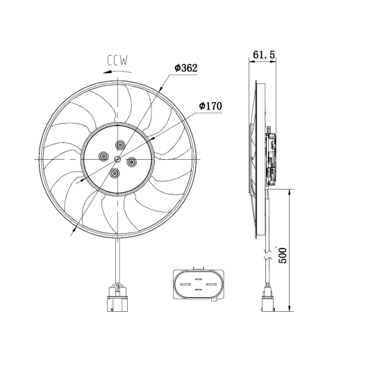 47931 - Fan, radiator 