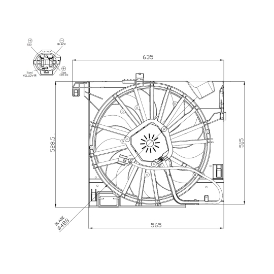 47955 - Fan, radiator 