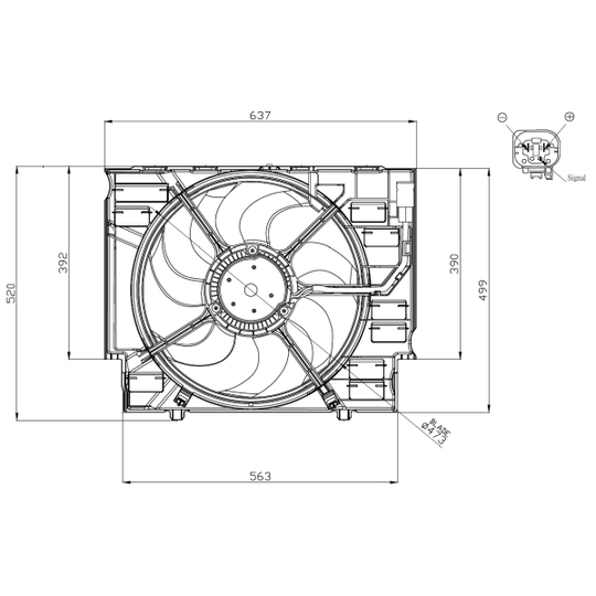 47960 - Fan, radiator 