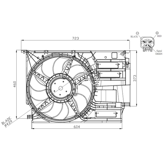 47954 - Fan, radiator 