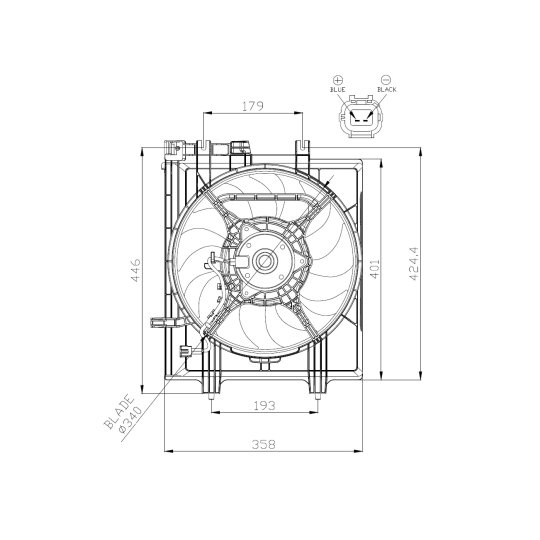 47936 - Fan, radiator 