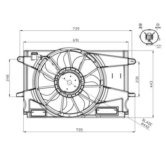 47951 - Fan, radiator 