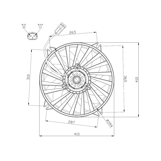 47962 - Fan, radiator 