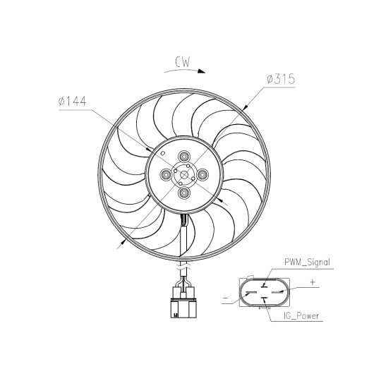 47970 - Fan, radiator 