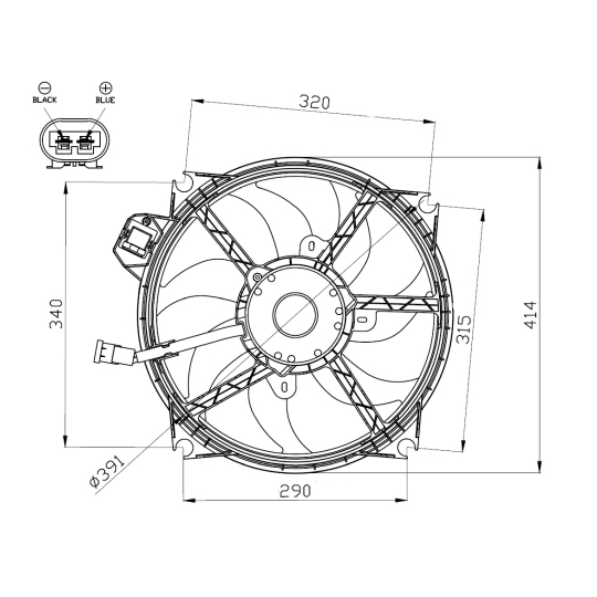 47965 - Ventilaator, mootorijahutus 