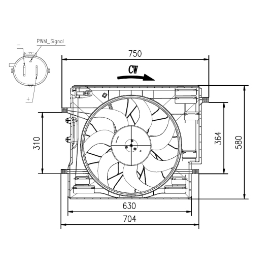 47967 - Ventilaator, mootorijahutus 