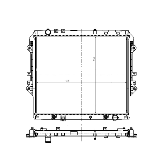 550032 - Radiaator, mootorijahutus 