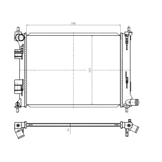 550010 - Radiator, engine cooling 