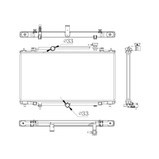 550012 - Radiator, engine cooling 