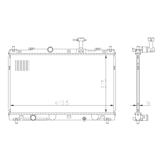 550031 - Radiator, engine cooling 