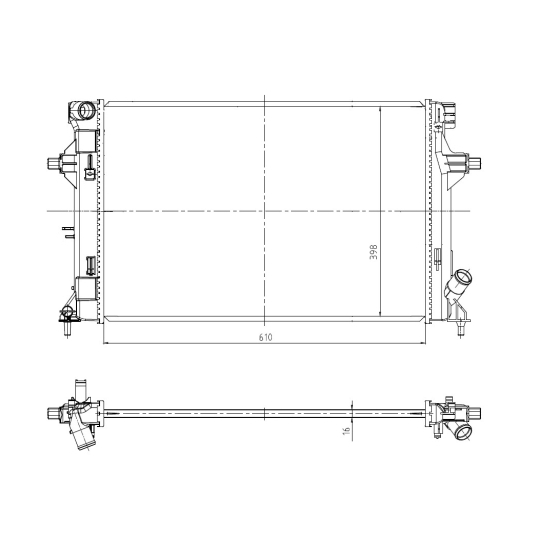 550035 - Radiaator, mootorijahutus 