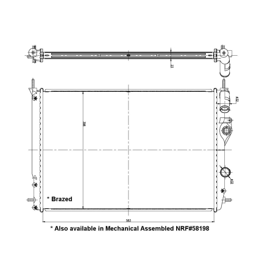 56158 - Radiator, engine cooling 