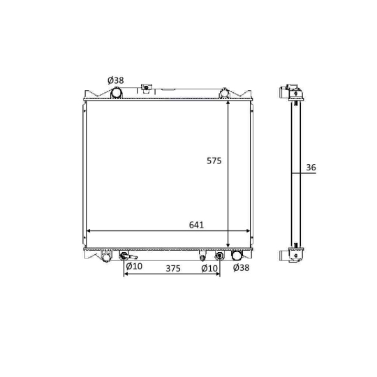 58647 - Radiaator, mootorijahutus 