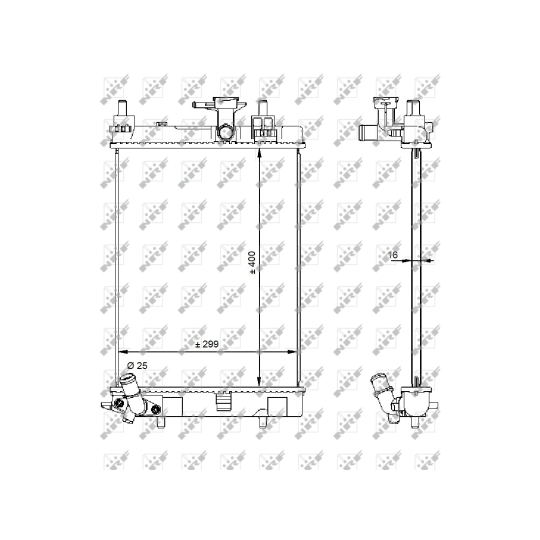 59207 - Radiator, engine cooling 