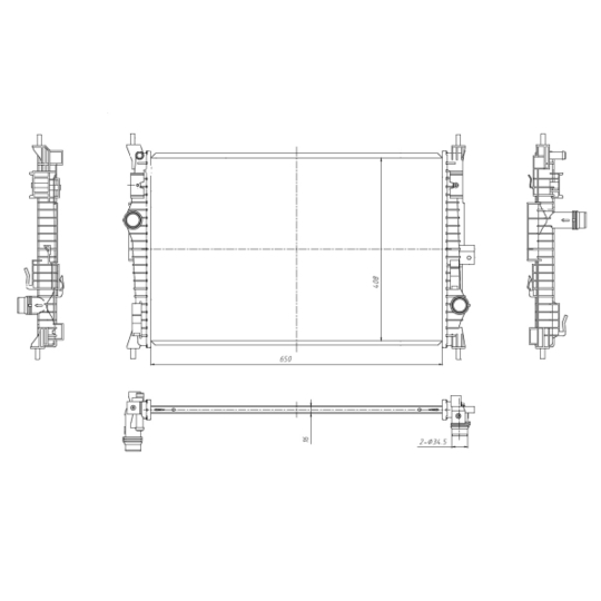 59302 - Radiaator, mootorijahutus 