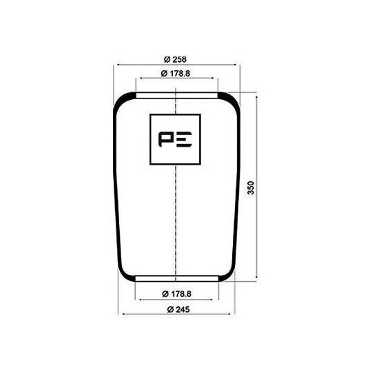 084.012-70A - Bellow, air suspension 